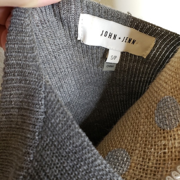 John + Jenn Ruffle Long Sleeve Pullover Ribbed Sweater Top 5% Wool - Picture 7 of 8